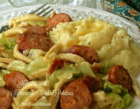 Bacon & Cheddar Sausage Halushki - Wildflour's Cottage Kitchen