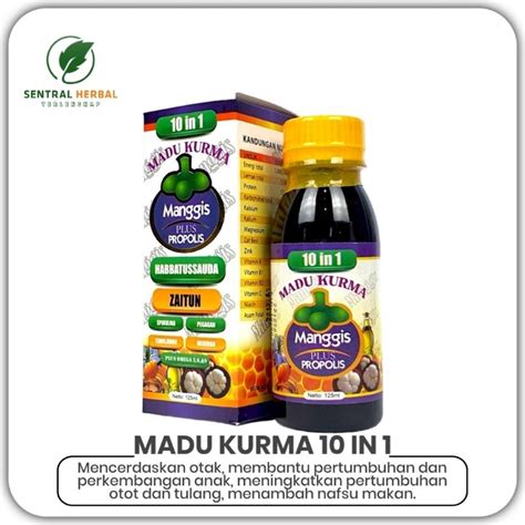 Jual Madu Kurma Manggis Plus Propolis In Isi Ml Shopee Indonesia