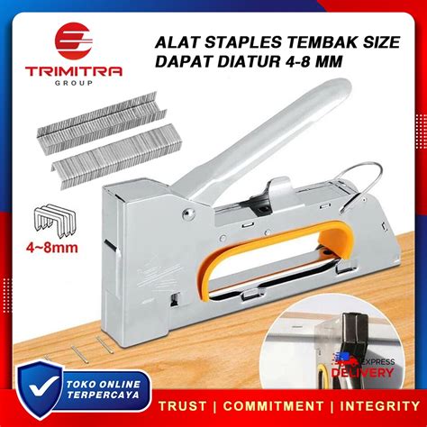 Jual Staples Tembak Staple Gun Tacker Jok Motor Steples Stepler Tembak