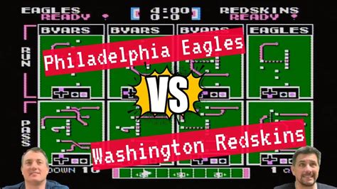 TECMO Man Vs Man Philadelphia Eagles Vs Washington Redskins YouTube