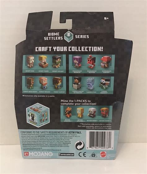 Minecraft Mini Figure Pack Biome Settlers Series Mooshroom