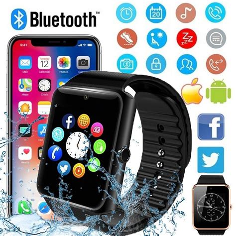 Buy Gt Bluetooth Smart Watch Touch Screen Wrist Watch With Camera Sim