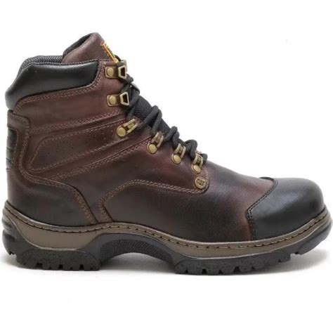 Bota Coturno Masculino De Couro Profissional Motoqueiro Muladeiro