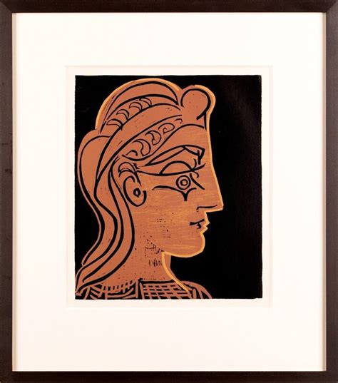 Pablo Picasso Female Head In Profile 1962 Artsy