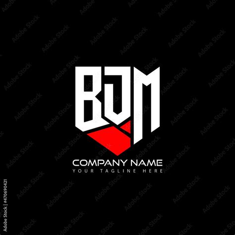 Bdm Letter Logo Design On Black Background Bdm Creative Initials Letter