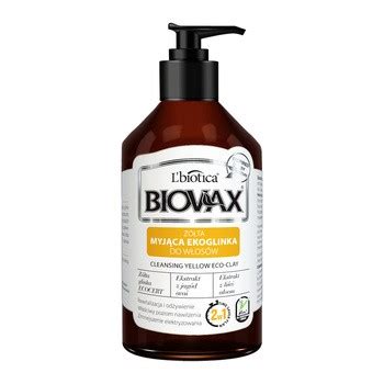 Biovax Żółta Ekoglinka myjąca odżywka do włosów z glinką 200 ml