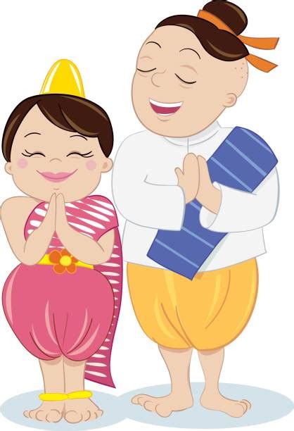 Best Thai Greeting Illustrations Royalty Free Vector Graphics And Clip