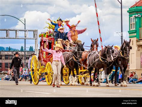 Portland Oregon Usa June 11 2016 Wells Fargo Stagecoach In The