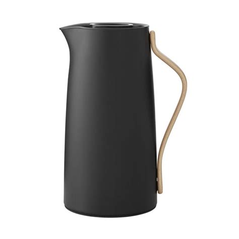 Stelton Emma Isolierkanne Kaffee Liter Matt Schwarz