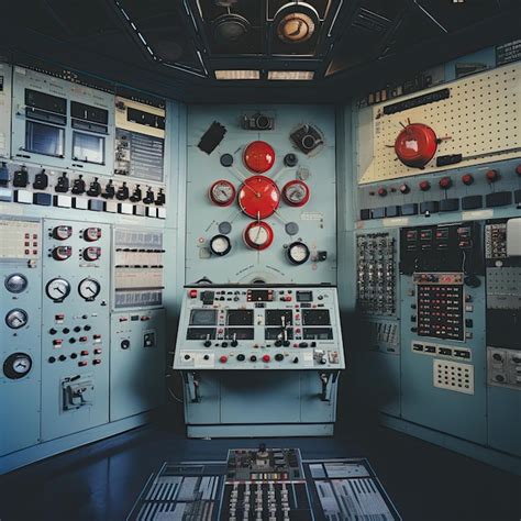 Premium Ai Image Closeup Of Nuclear Reactor Control Panel