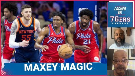 Tyrese Maxey Saves Joel Embiid S Day Tobias Harris Get Involves And