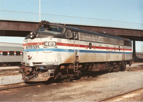 Joseph A. Smith Collection: Amtrak Diesel Locomotive #489 at Rensselaer ...