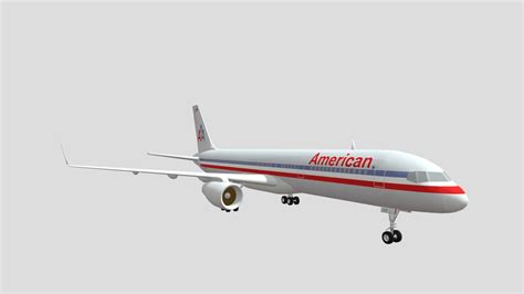 Boeing 757 American Download Free 3d Model By Zairiq Zairiq
