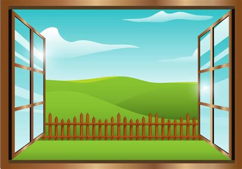 window view vector  vector art  vecteezy