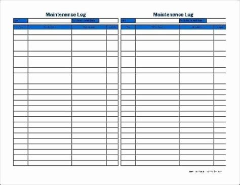 Lawn Mower Maintenance Log Template Peterainsworth