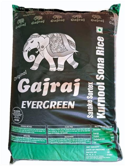 Gajraj Kurnool Sona Masoori Rice Packaging Type Pp Bag At Rs Kg In