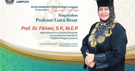 Sidang Senat Terbuka Dalam Rangka Pengukuhan Guru Besar Prof Dr