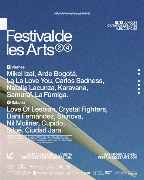 Festival de les Arts foto Cartel por días edición 2024 7 de 8