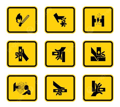 Safety Hazards Symbols