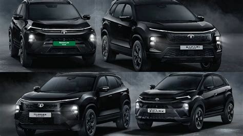 Tata Introduces Dark Editions Of Nexon Nexon Ev Harrier And Safari