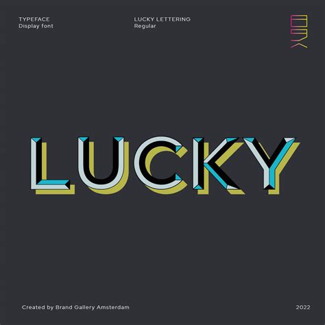LUCKY LETTERING // Display Font available :: Behance