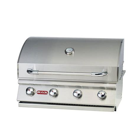 Bull Outdoor Products Outlaw Drop In Steel Barbecue Grill Head Grill And Fire Pit In Stainless