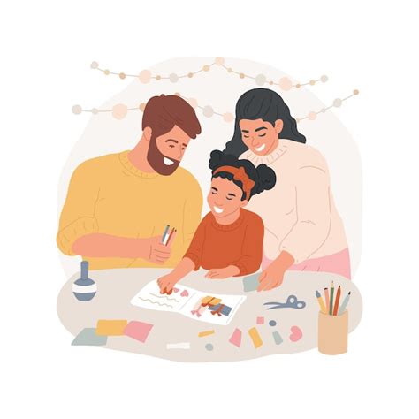 Premium Vector Design Holiday Cards Isolated Cartoon Vector Illustration