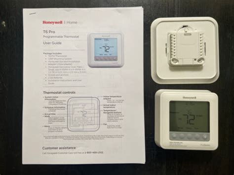 Honeywell T6 Pro Series Programmable Thermostat Model Th6220u2000 White