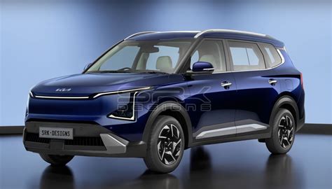 Kia Carens Facelift Rendered Based On Spy Shots Big Changes