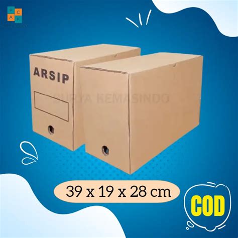 Jual Box Arsip File 39x19x28 Cm Kardus Kerdus Filebox Arsipbox Dokumen