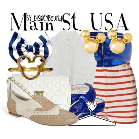 Disney Bound Main St Usa Found On Disney Bound Polyvore Disney World Outfits Disneyland