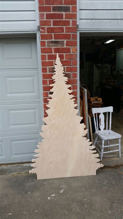 Plywood Christmas Tree | Outdoor wooden christmas decorations, Christmas yard decorations ...