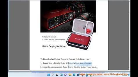 Download & Update Focusrite Scarlett Solo (3rd Gen) USB Audio Interface ...