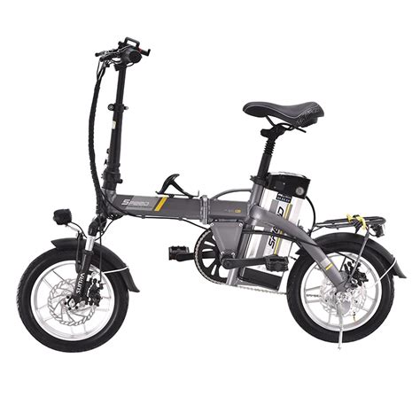 14inch Folding Electric Bicycle 48v15ah Lithium Battery Mini Adult