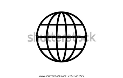 Circle Globe Logo Icon Vector Stock Vector Royalty Free