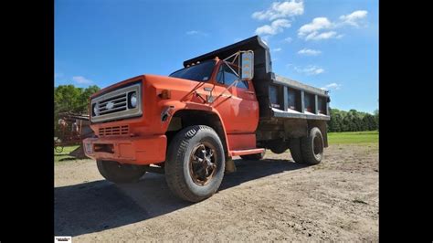 1972 Chevrolet C70 Dump Truck Gas 5 Speed Transmission 10 00 20 Tires Vin 107944 Youtube