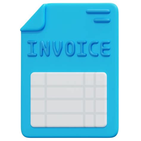 Premium Psd Invoice 3d Render Icon Illustration