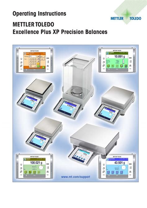 Operating Instructions Excellence Plus Xp Precision Mettler Toledo