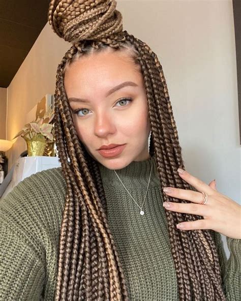 UPDATED 30 Eye Catching Blonde Box Braids February 2020 Box Braids