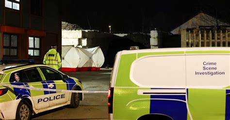 Crime Scene Investigators Descend On Skip Yard As Police Cordon Off