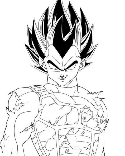 Im Genes Vegeta Dibujar Y Colorear Dragonball Blog