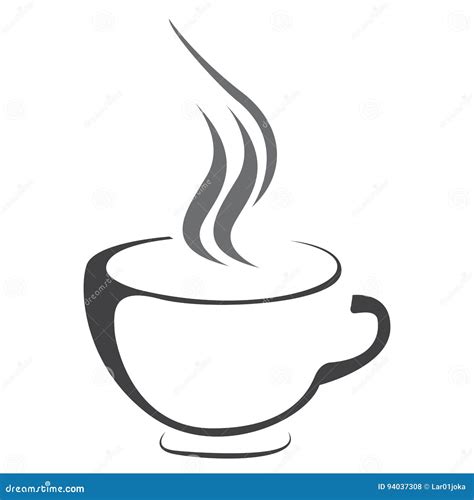 Isolated coffee mug logo stock vector. Illustration of menu - 94037308