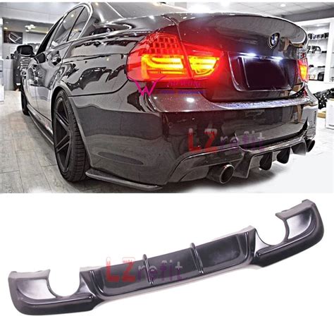 UNPAINTED Big Fins Rear Diffuser For BMW E90 3 Series 323i 325i 328i