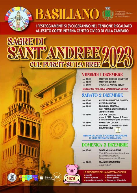 Basiliano UD Sagre Di Sant Andree Cul Purcit Su La Bree Sagre