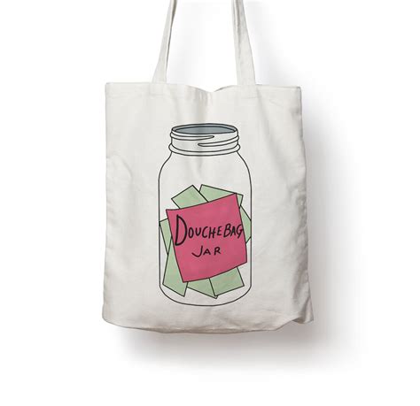 Douchebag Jar New Girl Tv Show Cotton Tote Bag Etsy