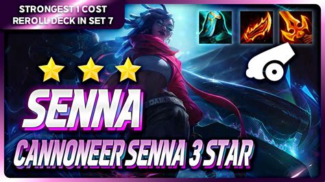 STRONGEST 1 COST 3 STAR IN SET 7 SENNA Reroll TFT META COMPS YouTube