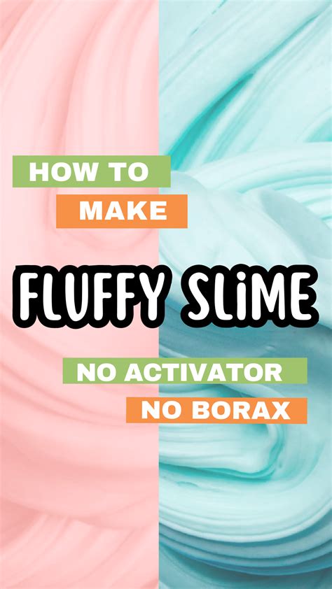 Easy Slime Recipe With No Borax And Without Activator Fluffy Slime