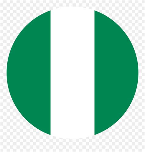 Nigeria Flag Round Medium Clipart 2316241 Pinclipart