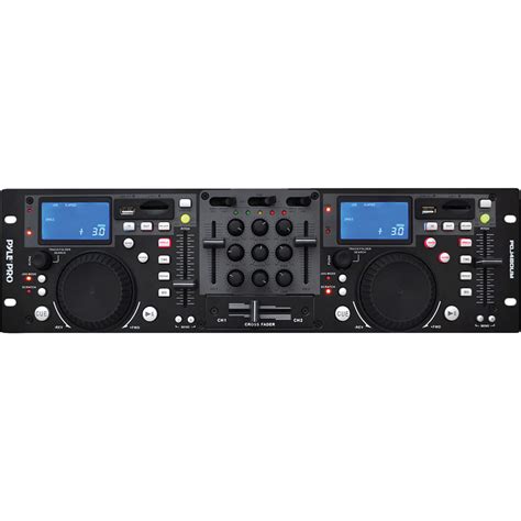 Pyle Pro PDJ480UM Rack Mount Professional Dual DJ PDJ480UM B H