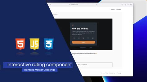 Interactive Rating Component Frontend Mentor Challenge Adobe